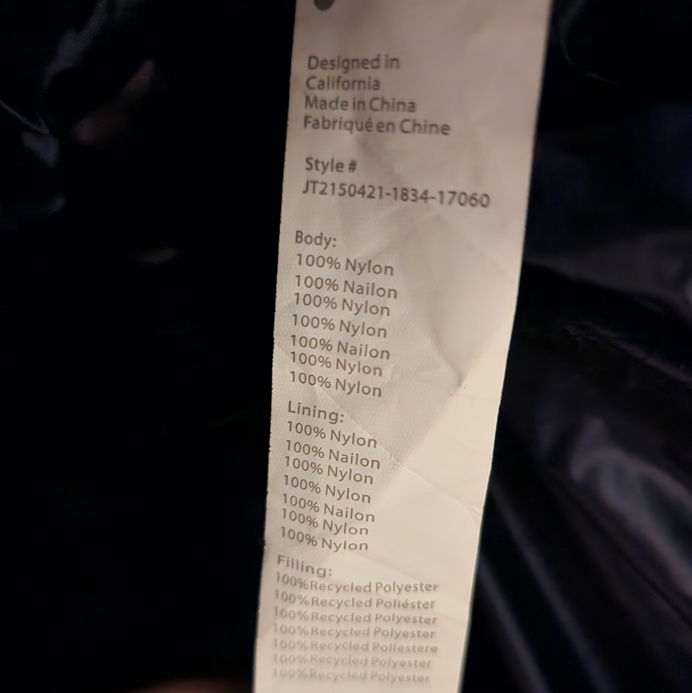 Fabletics Adeline Shine Oversize Long Puffer Coat XL - Picture 5 of 10